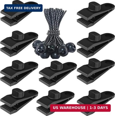 Tarp Clips Heavy Duty Lock Grip, 20 Pack Tarp Clamps Heavy Duty, Shark Tent Fast