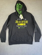 Property of John Deere Black Hoodie Size Large