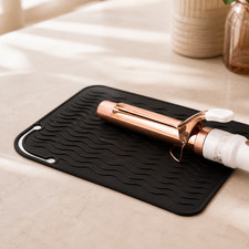 Heat Resistant Silicone Mat for Curling Iron Flat Iron Travel Hot Tool Holder