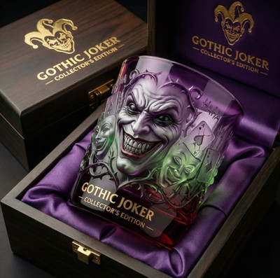 Gothic Joker Collector s Edition Whiskey Glass