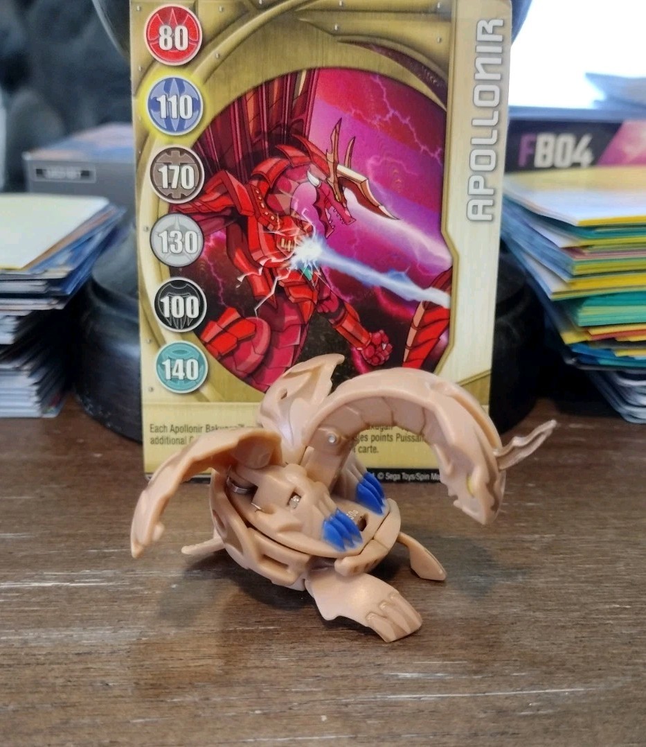 Bakugan Subterra Apollonir 450G Tan Battle Brawlers W/Card READ DESCRIPTION
