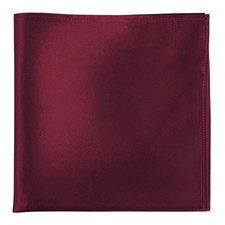 Burgundy Silk Pocket Squares for Men, Tuxedo Suit Silk Handkerchiefs for Wedd...