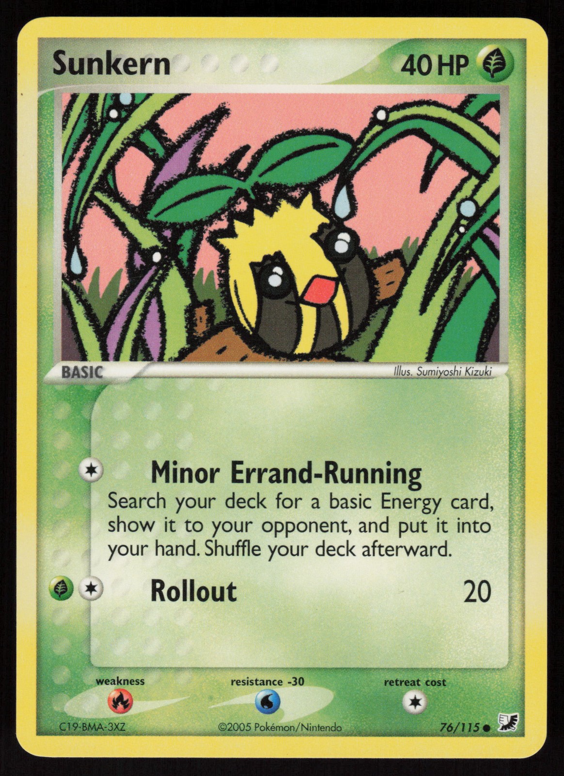 Sunkern Unseen Forces Common 76/115 NM