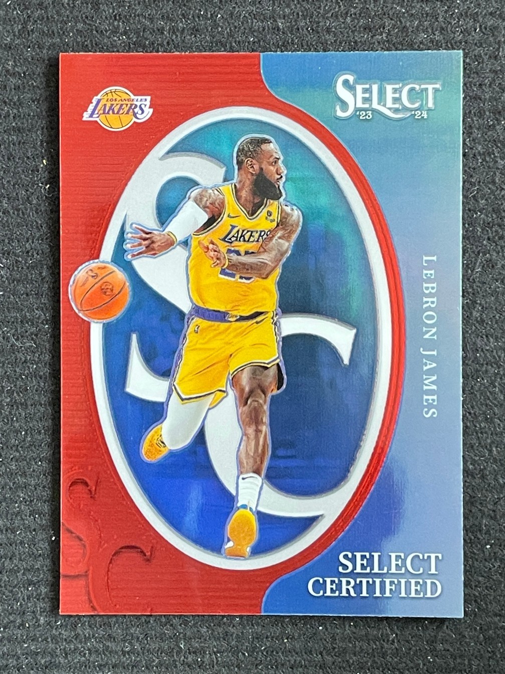 LeBron James 2023-24 Panini Select Select Certified Red Prizm #7