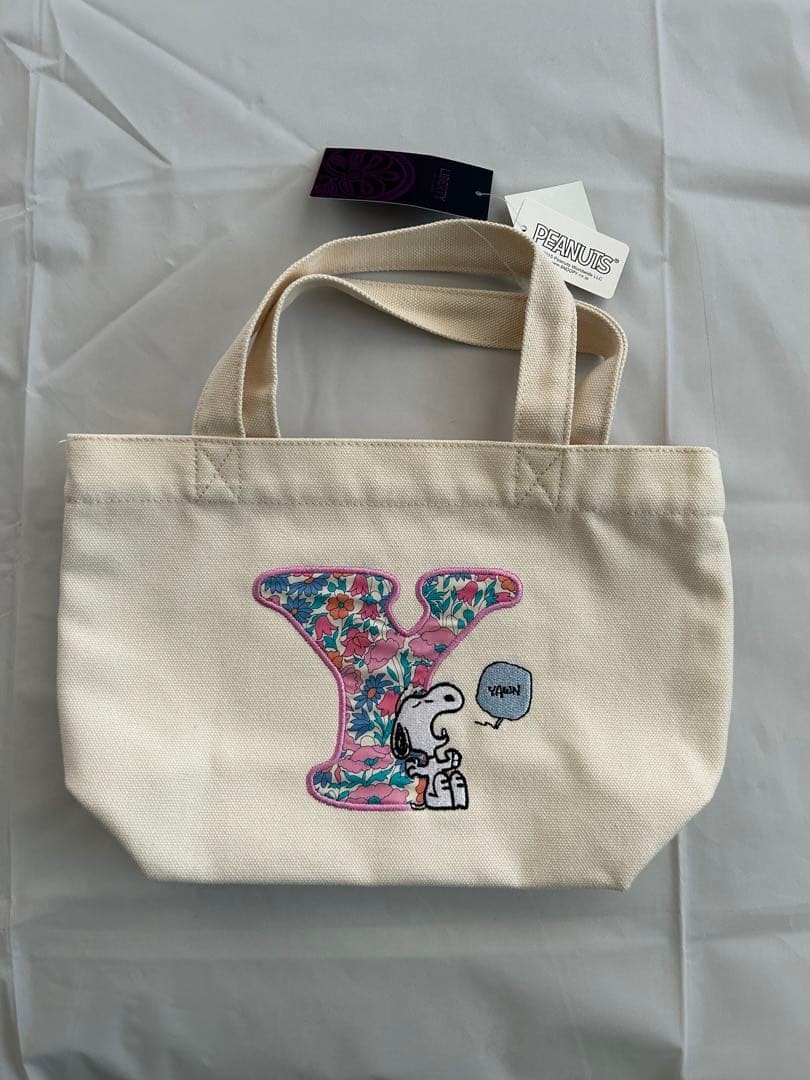 Liberty x Peanuts Snoopy Canvas Tote Bag Limited Edition New with