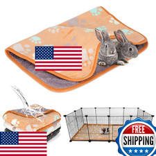 YUEPET Waterproof Guinea Pig Blankets Washable 3-Pack Small Animal Fleece Cage L