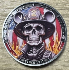 Disney Haunted Mansion Fire Department Collectible Coin