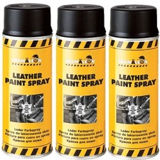Lederspray Schwarz 3 x 400ml Lederfarbspray L...