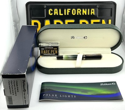 PELIKAN M640 POLAR LIGHTS Fountain Pen  18K Med nib  Year 2014 MINT