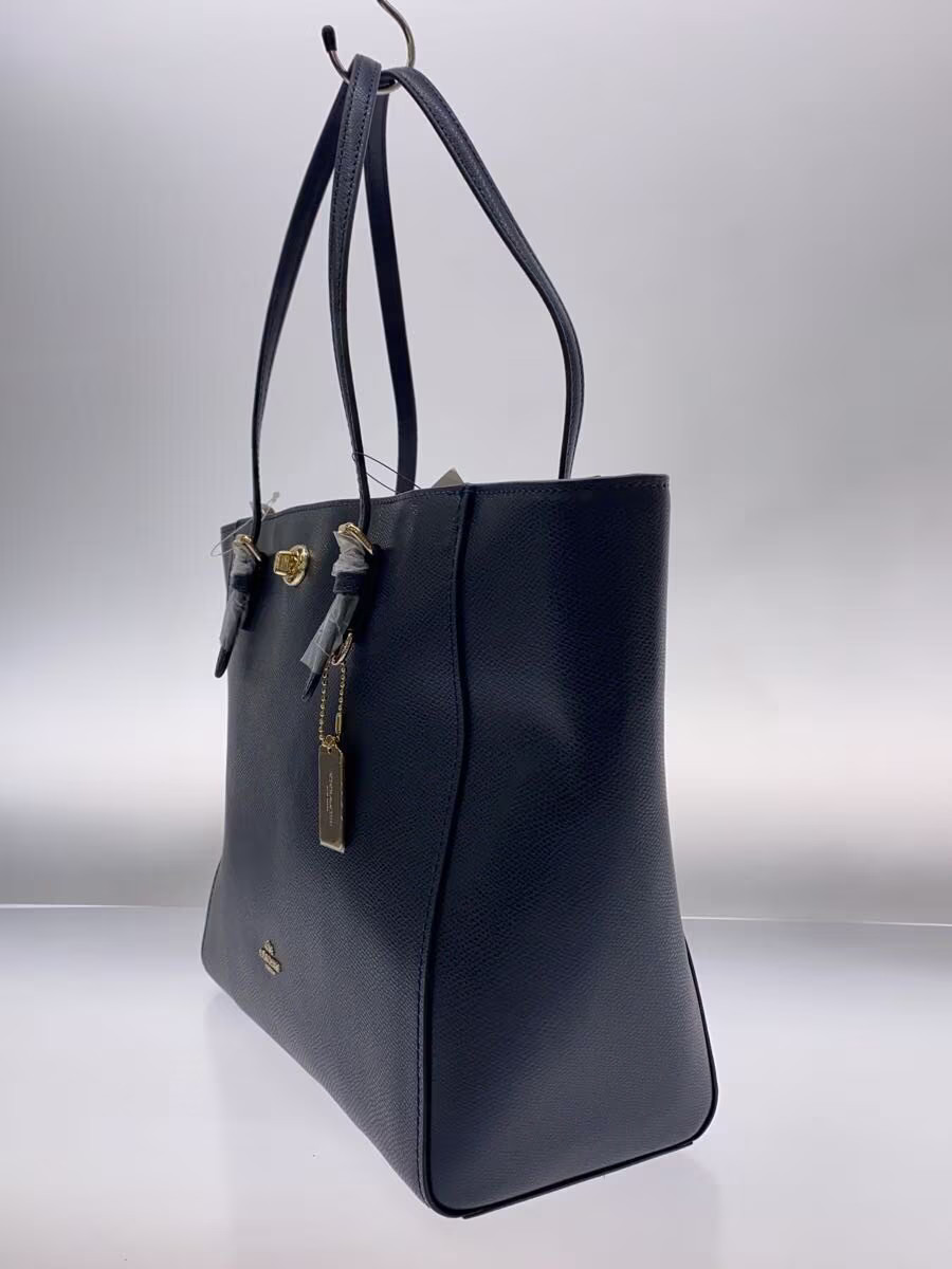 COACH Tote Bag PVC NVY Solid 37142 thumbnail 2