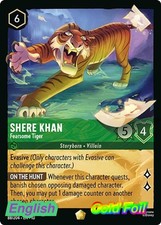 Lorcana TCG- Shere Khan - Fearsome Tiger 10 - 88/204 Whispers in the Well N...