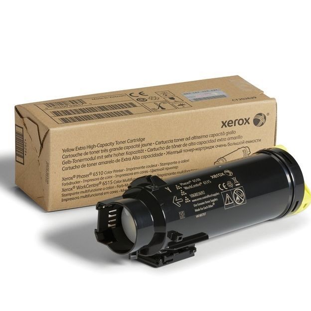 Toner jaune Xerox Phaser 6510 pour éliminer les traces d'impression WorkCentre
