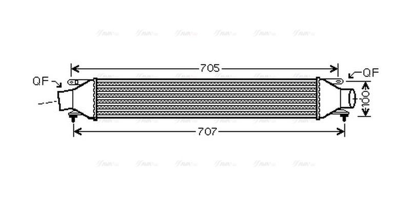 OLA4422 AVA Intercooler FIT OPEL CORSA (2007) 1.6 ECOTEC - Image 3