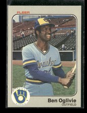 1983 Fleer #43 Ben Oglivie Milwaukee Brewers