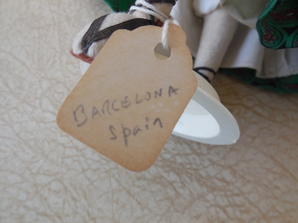 Bonita Muñeca Coleccionista Celuloide Española De Colección Hecha a Mano Europea 8" Foto 3 de 4