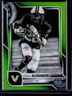 2025 Bowman Chrome University Football Lime Green Refractor Sedrick Alexander #14