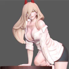 POWER SITTING 1/8 3D Print Figure Model Kit Unpainted Unassembled GK