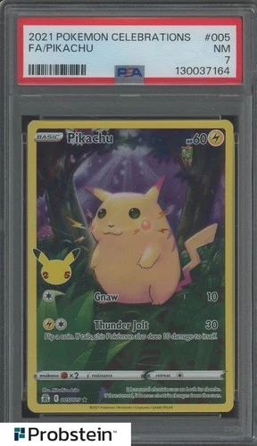 2021 Pokemon Celebrations #005 FA Pikachu PSA 7 NM