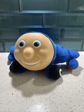 Vintage Jay Jay Jet Plane Plush Rubber Face 9 Inches Kidpower 1997 Blue AirPlane