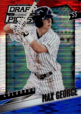 2014 Panini Prizm Perennial Draft Picks Red White Blue Pulsar #99 Max George