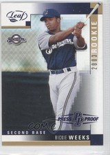 2003 Leaf Press Proof Blue 4/50 Rickie Weeks #329 0b9
