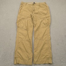 VTG Polo Ralph Lauren Pants Mens 36x32 Lightweight Paratrooper Utility Cargo Tan