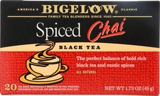 Black Tea - Spiced Chai - Case of 6-20 BAG