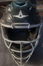 All Star MVP2500 Catcher's Mask Black Aegis Microbe Shield 7-7 1/2 Baseball