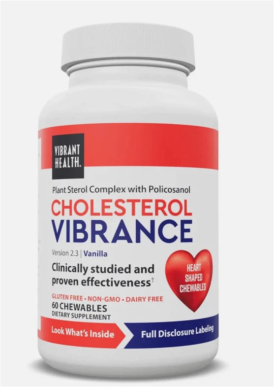 Vibrant Health Cholesterol Vibrance, 60 Chewable Wafers 6/2026 - Image 2 of 2