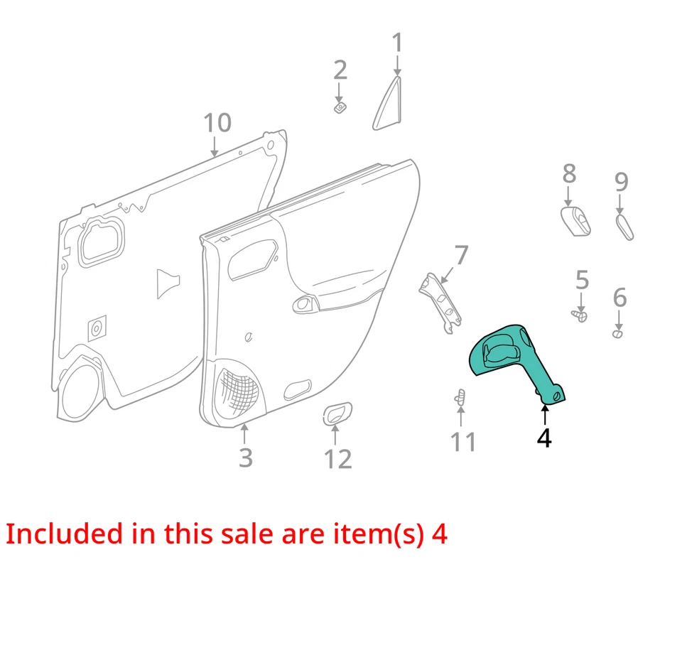 SE ADAPTA A 2001-2002 SATURN L100 L200 MANGO ASM RR S/D PULL 24427352 - NUEVO OEM Foto 2 de 3