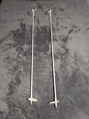 Vintage Swix Nordic Cross Country Ski Poles 140cm / 55.1   White. Good Condition