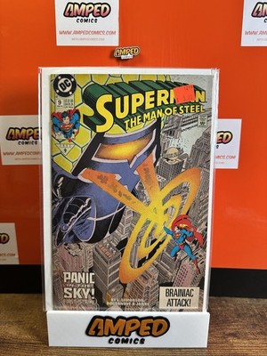 Superman The Man of Steel 9 (1992) DC Comics - Brainiac Attack