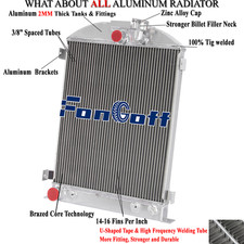 4row Aluminum Radiator For 1928-1931 29 30 Ford Model A Grill Shells V8 Engine
