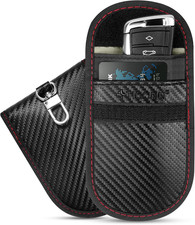 2PK Faraday Bag for Key Fob, 3.5''X5.0'' Faraday Cage Protector, Car RFID Signal