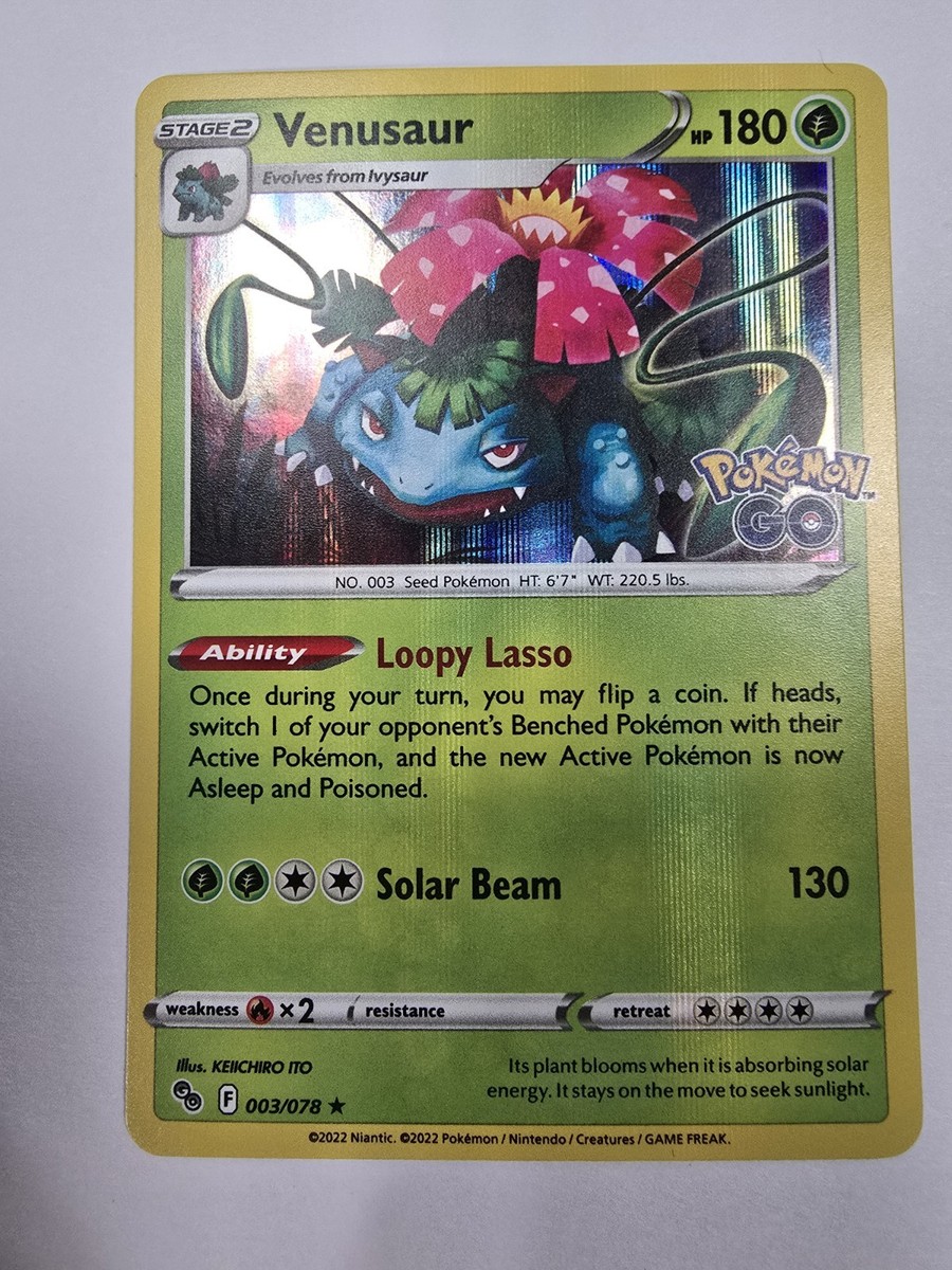 venusaur pokemon go card price Amazon.com: Radiant Venusaur - 004/078 - Pokemon Go main image 0