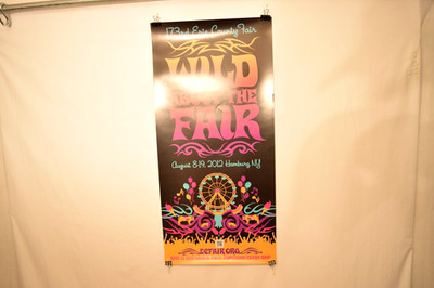 VTG ERIE COUNTY FAIR POSTER  Aug 8-19 2012 HAMBURG NY 27'' X 13''