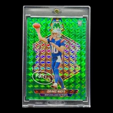 Drake Maye RARE ROOKIE RC GREEN MOSAIC REFRACTOR INVESTMENT CARD SSP PATRIOTS