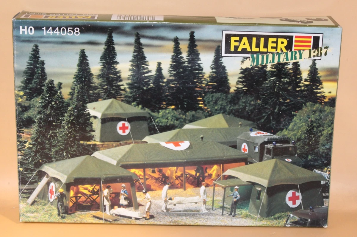 Faller 144058 Sanitätszelte Military Bausatz 1:87 Modelle Rarität TOP