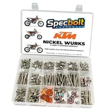 Specbolt Fasteners Nickel Wurks Bolt Kit for KTM and Other Euro Motorcycles 