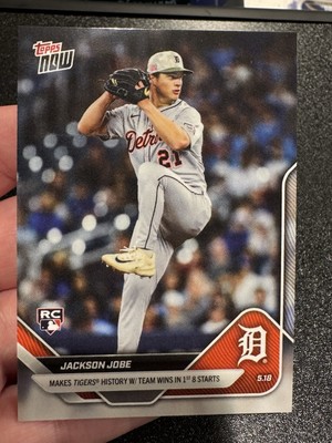 2025 Topps Now - Jackson Jobe #192 (RC) Tigers History Team Wins 1st 8 Starts