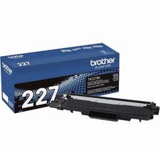 Brother GENUINE OEM TN-227BK High-Yield BLACK Toner Cartridges 2 Two Cartridges