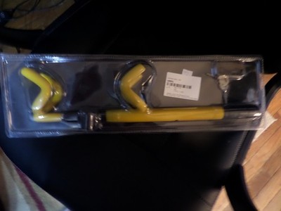Twin Hooks Steering Wheel Lock, Yellow Hook, Autowear Club 6009L New.