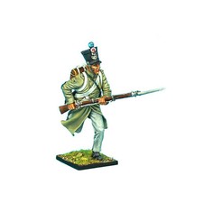 NAP0373 French 1st Light Infantry Chasseur Charging in Greatcoat by First Legion