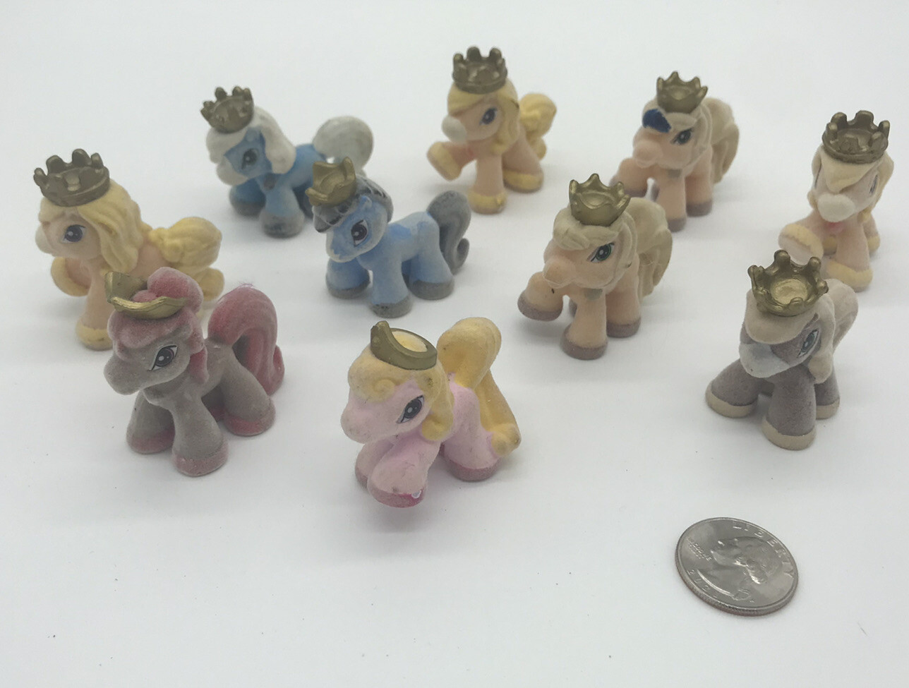 Filly Princess Pony Royal Crowns Flocked Mini Horses LOT OF 10 EBay filly-princess-pony-royal-crowns-flocked-mini-horses-lot-of-10-ebay