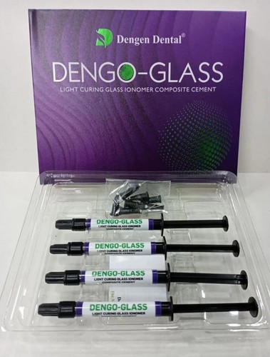 Dengoglass Light Curren Vetro Ionomero Composito Cemento di Dengen, 4 x 2 g