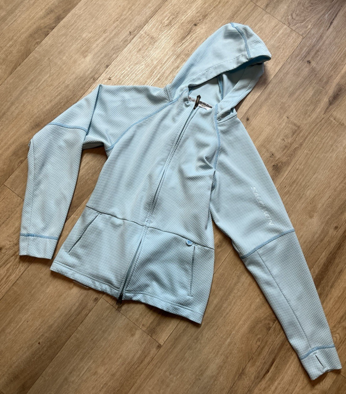 SALOMON Giacca con Cappuccio Felpa Full Zip Donna Taglia M Azzurro Us intime Ottimeioni