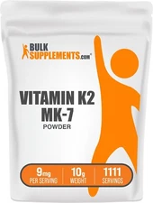 BulkSupplements Vitamin K2 Powder 10g - Vitamin K2 MK-7 - 9mg Per Serving