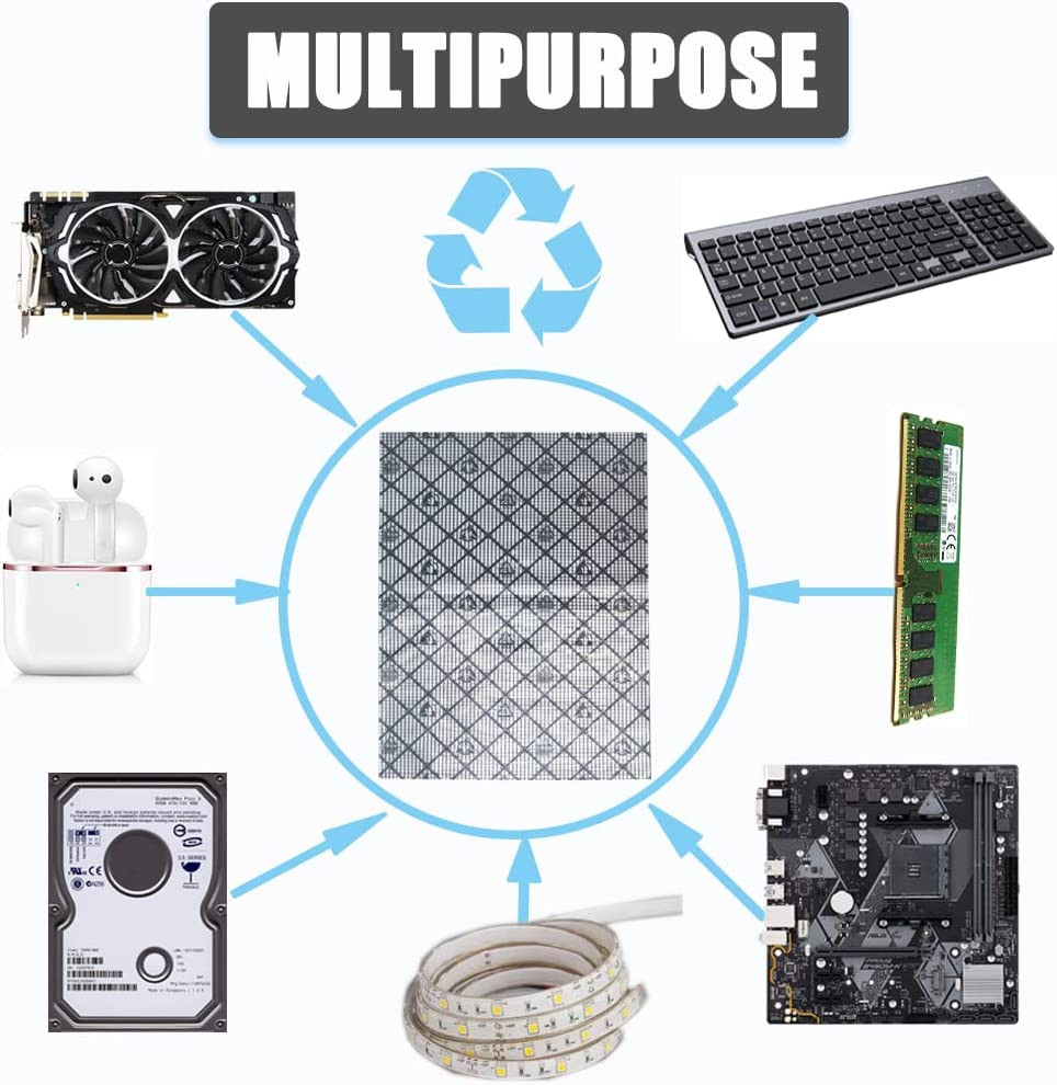 10 Pack 12x16” Anti-Static Bags ESD Open Top for Motherboard LCD GPU