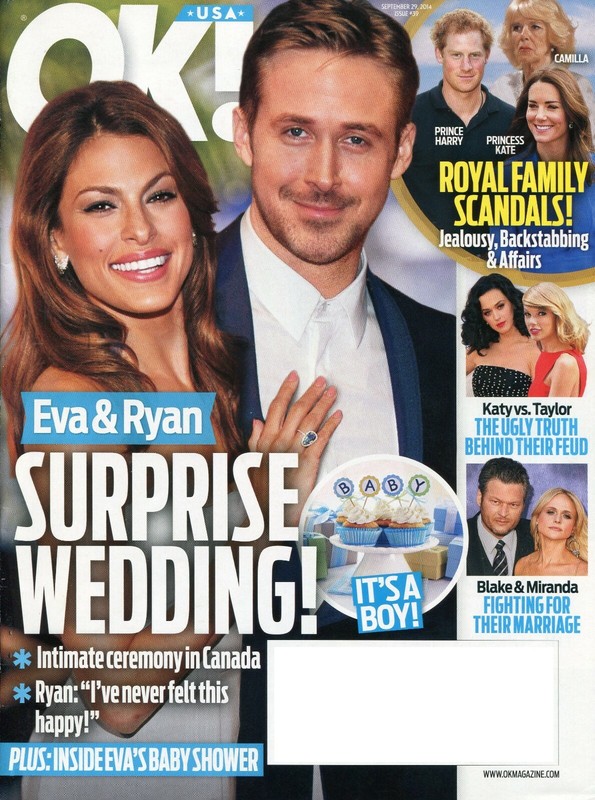 OK! Magazine 9-29-14 - Ryan Gossling, Eva Mendes. Prince Harry, Taylor Swift