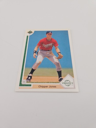 1990 Upper Deck Chipper Jones #55 Top Prospect Atlanta Braves Baseball Card